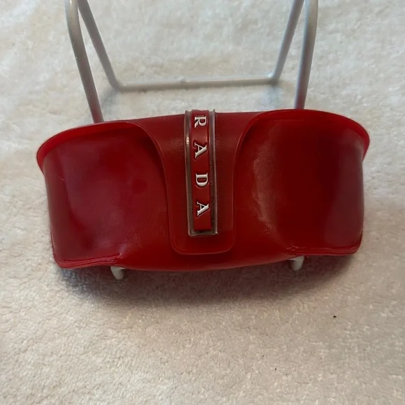 Prada | Accessories | Prada Vintage Red Sunglasses Holder  display picture 3
